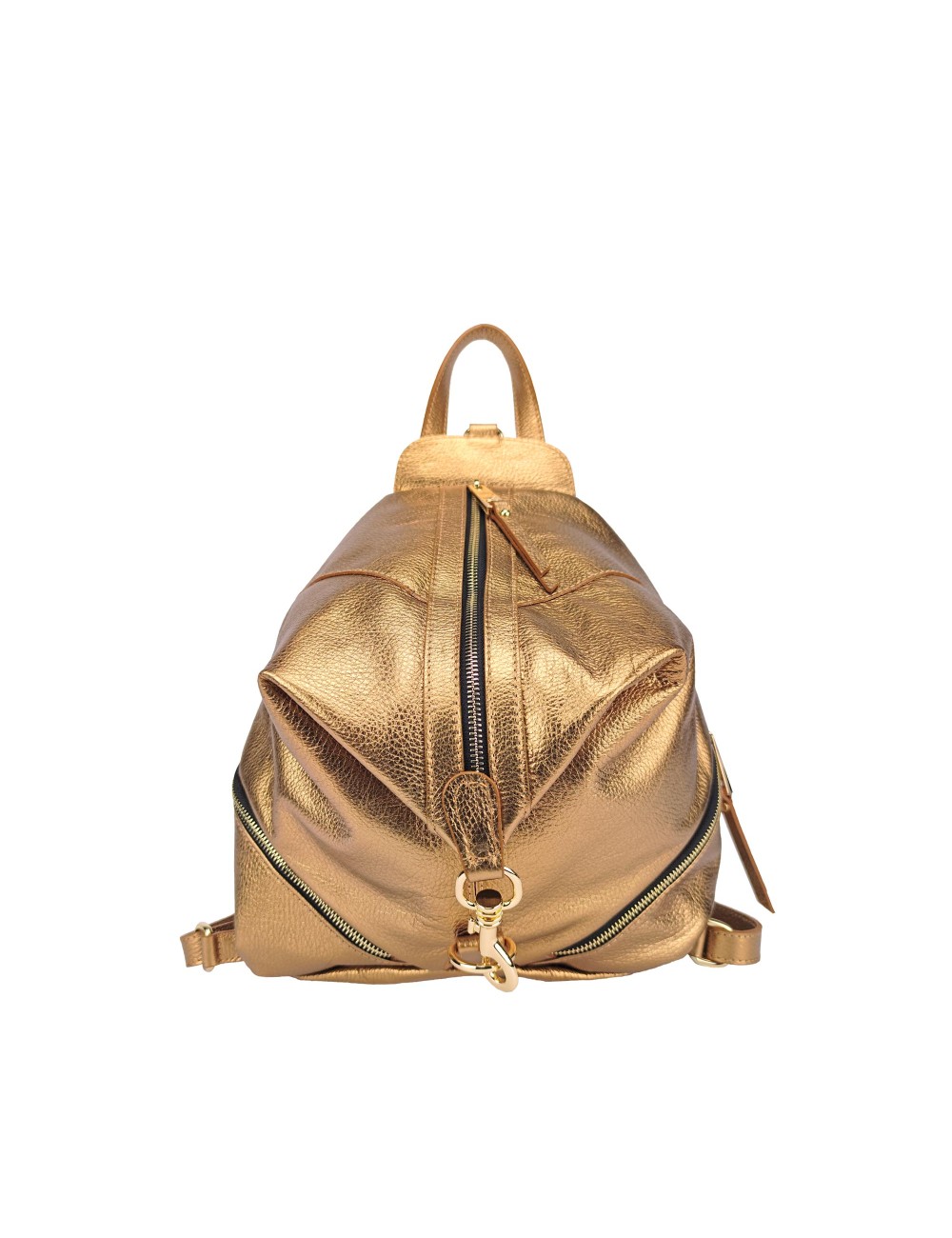 copy of Shoulder Backpack in Natural Tanned Leather - Brown