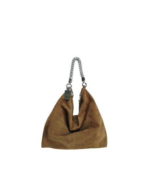 Ewa Large Handbag in Suede - Leather