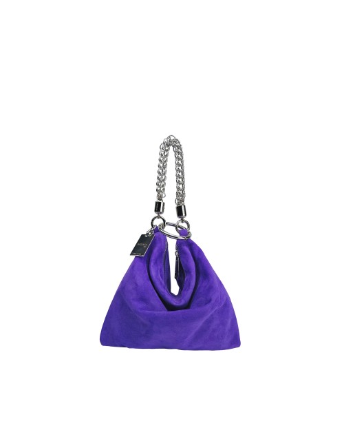 Ewa Small Handbag in Suede - Purple