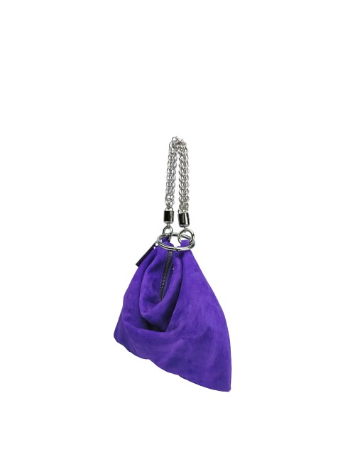 Ewa Small Handbag in Suede - Purple