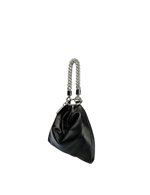 Ewa Small Leather Handbag - Black