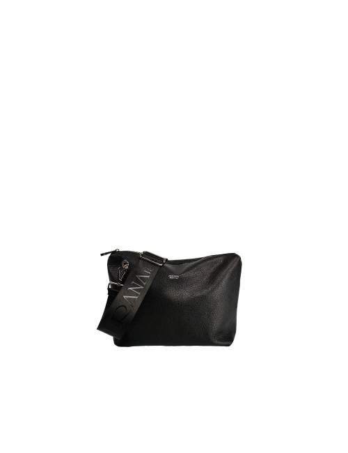 Envelope Shoulder Shoulder Bag in Grained Leather - Black