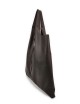 Shoulder Bag Envelope Zip Shopping in Leather - Dark brown